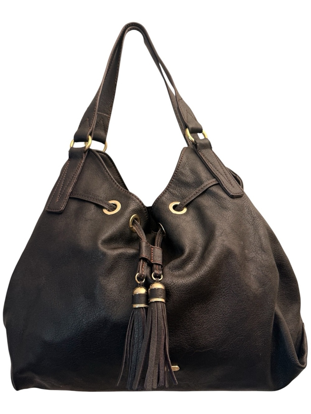 Liz Claiborne Black Shoulder Bag with Matching Wallet - Picture 3 of 12